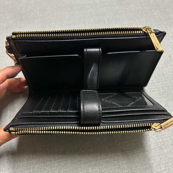 Michael Kors Black Quilted Wristlet with Gold Accents - Picture 4 of 6